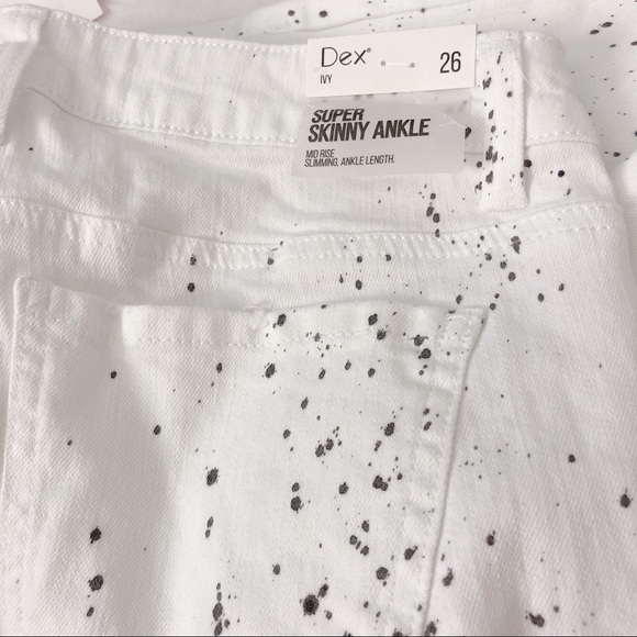 Dex Splatter Super Skinny Ankle Jean - Picture 7 of 8